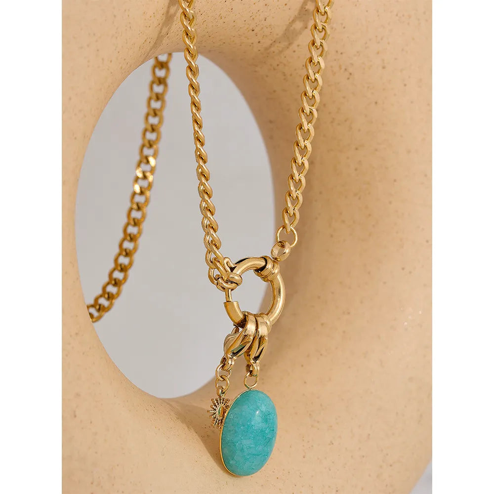 Frenchy Gem Stone Necklace