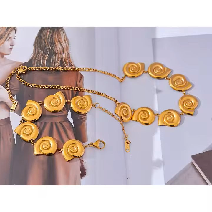 Shell Chain Drop Set