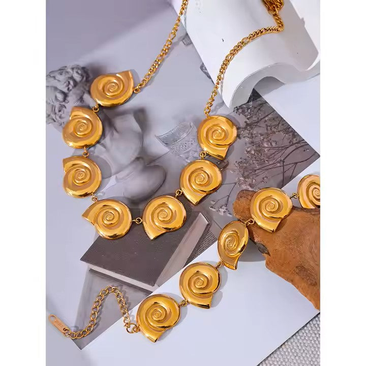 Shell Chain Drop Set