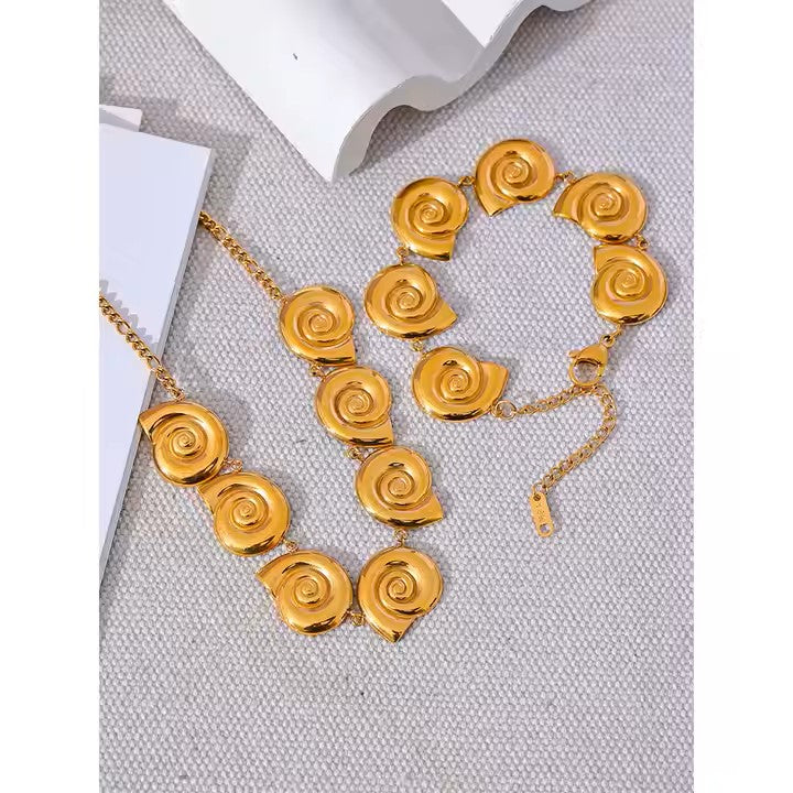 Shell Chain Drop Set