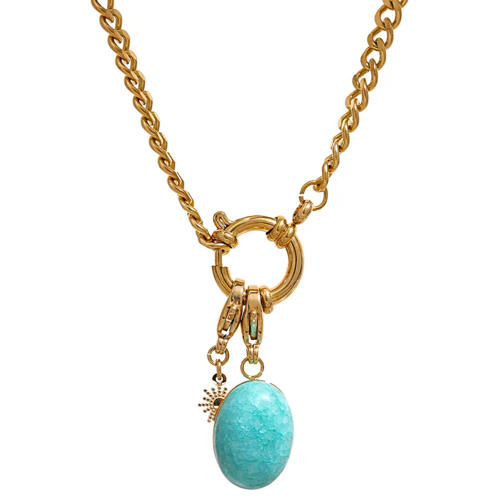 Frenchy Gem Stone Necklace